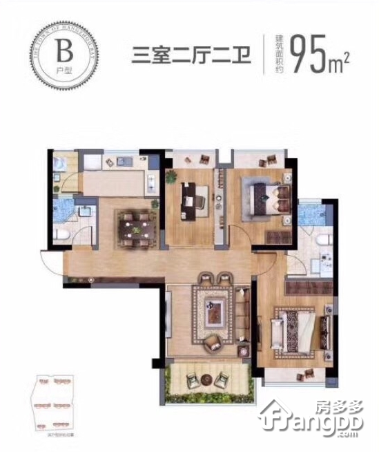 合生杭州湾国际新城(杭州)户型图