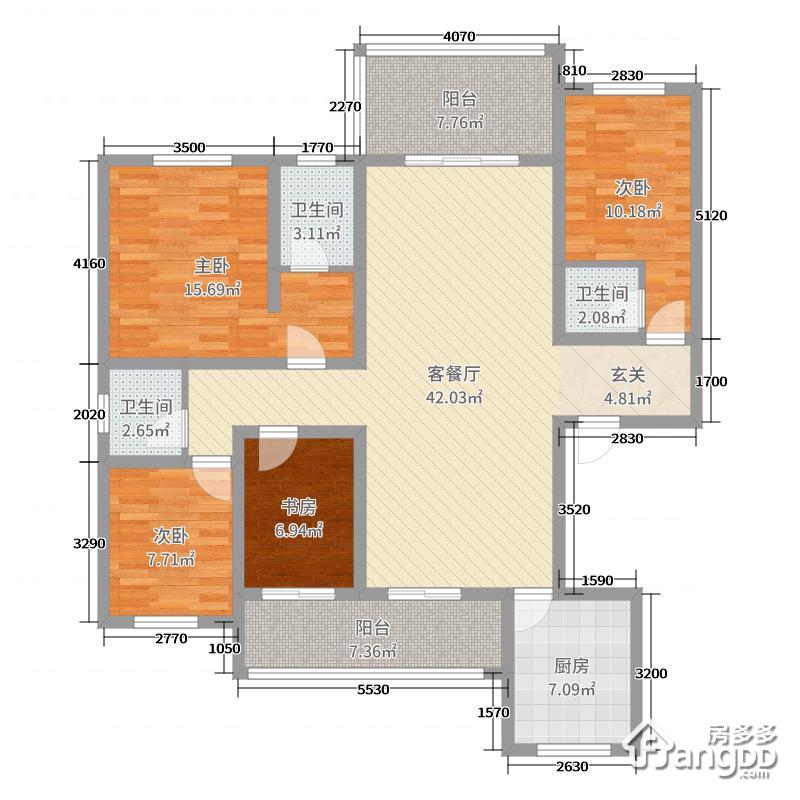 丽雅大院3室2厅2卫面积125㎡南北朝向 - 宜宾房多多