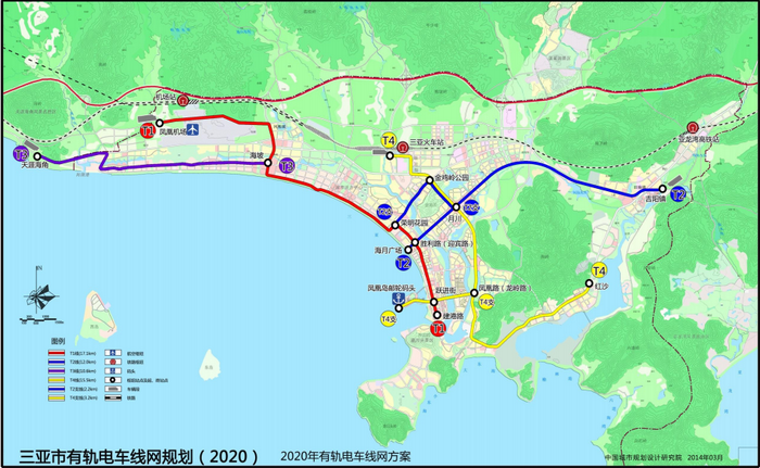 三亚首条有轨电车15个站点**曝光