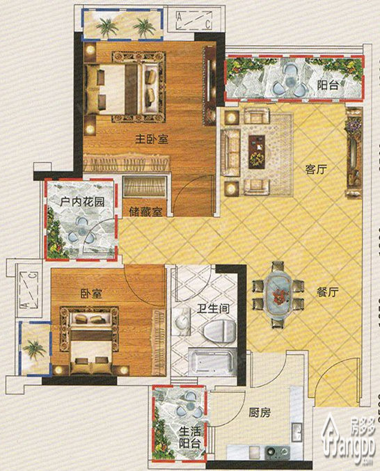 领地海纳君庭户型图