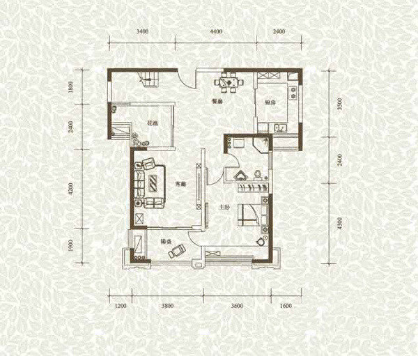 合肥2室2厅1卫159㎡-融侨观邸户型图-买房大师