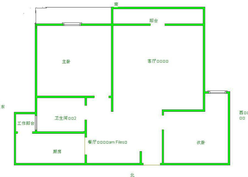 上海1室2厅1卫88㎡-华府樟园户型图-买房大师