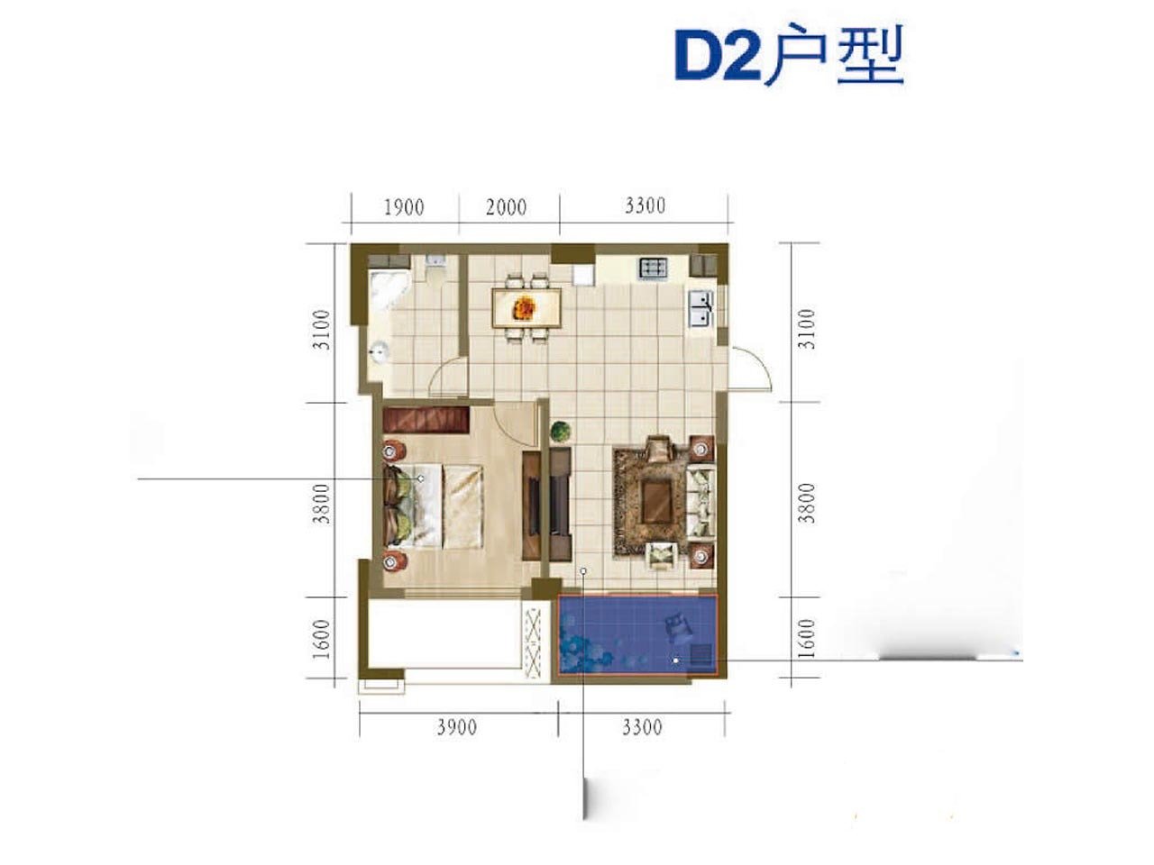 08㎡-印象西湖户型图-买房大师
