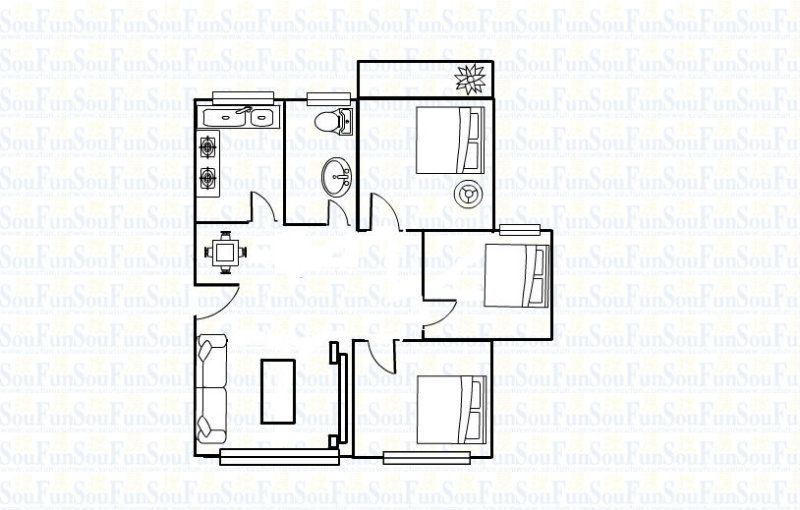 合肥小区 蜀山区小区 蜀鑫雅苑 户型图                            3