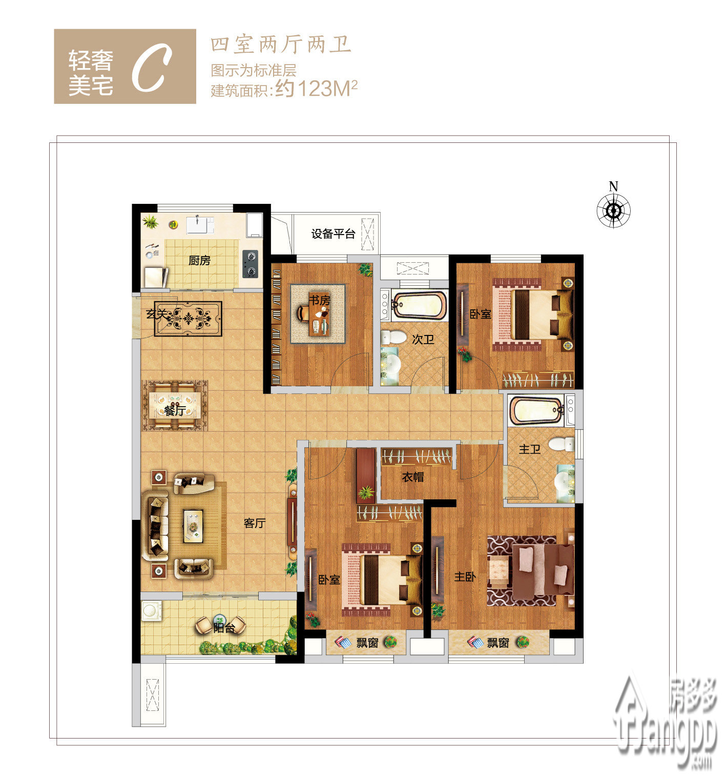 新西塘孔雀城印象澜庭户型图