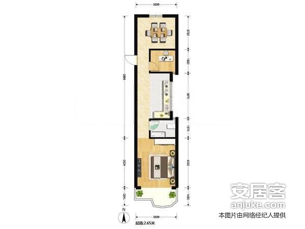 上海2室1厅1卫35-新青浦世纪苑户型图-买房大师