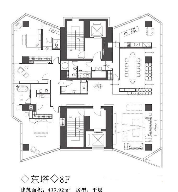 9㎡-昆仑公寓户型图-买房大师