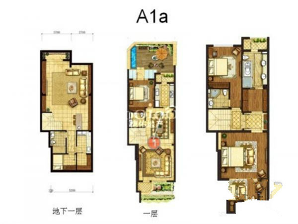上海5室3厅1卫231㎡-静安别墅户型图-买房大师