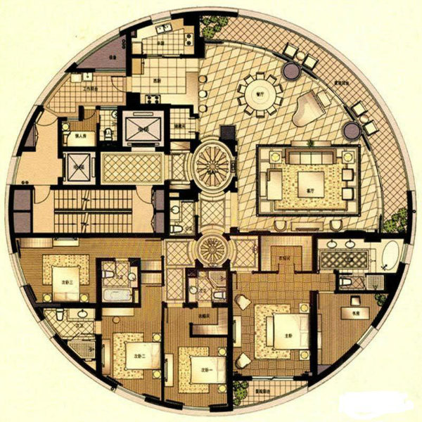 上海7室3厅5卫409㎡-徐汇中凯城市之光户型图-买房大师