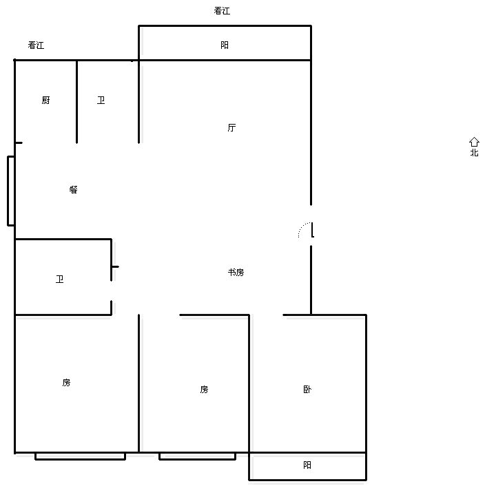 福州3室2厅2卫106㎡-金建小区户型图-买房大师