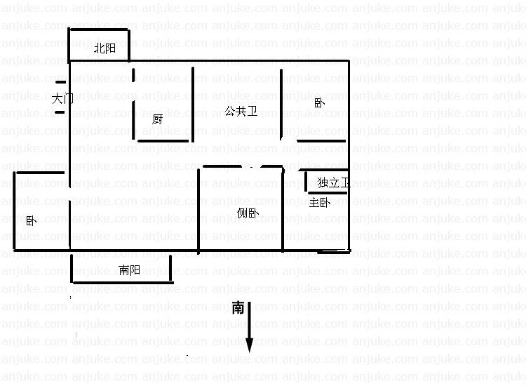 合肥4室2厅2卫170㎡-望湖城和欣家园户型图-买房大师