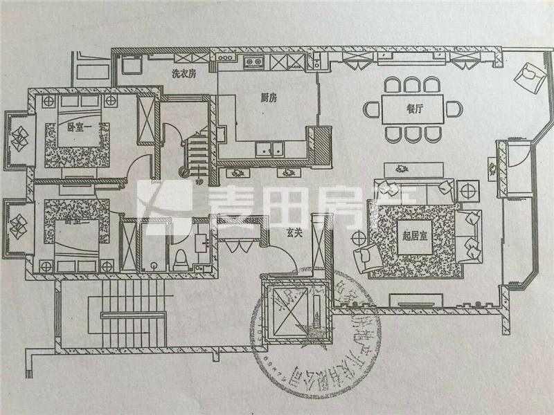 北京6室2厅3卫261㎡-山水蓝维小区户型图-买房大师