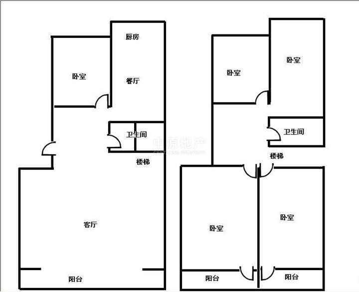 上海5室3厅4卫159㎡-都市绿舟户型图-买房大师