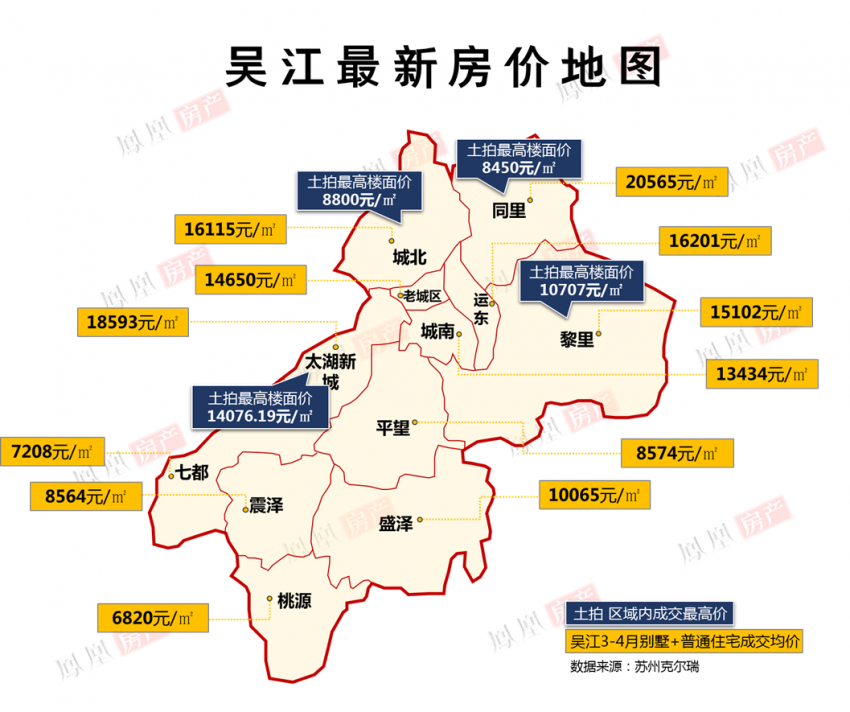 吴江最新房价地图出炉!明天将被刷新?