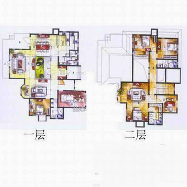 昆山5室3厅4卫296-绿地21城e区别墅户型图-买房大师