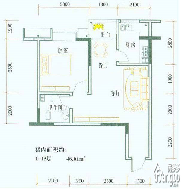 国栋南园五星城户型图