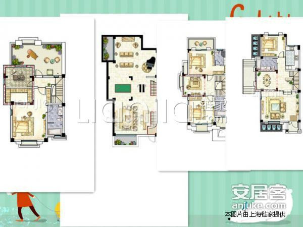 上海5室2厅4卫155㎡-上置香岛原墅户型图-买房大师