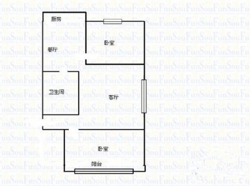 太原2室1厅1卫95㎡-西华苑户型图-太原房多多