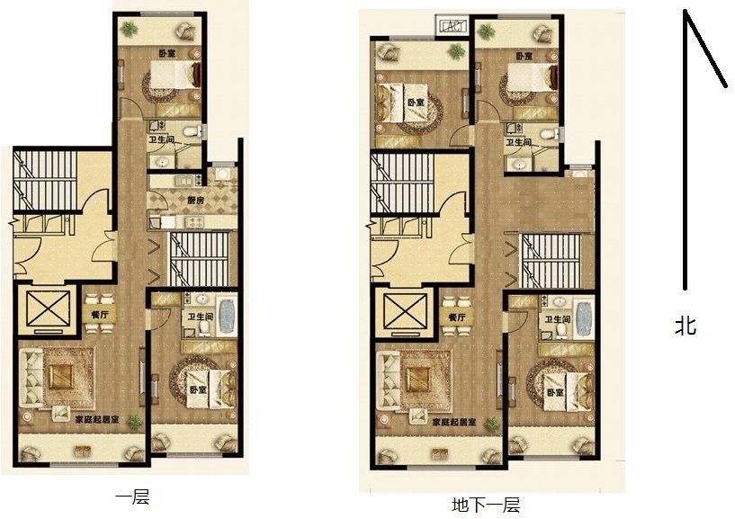 北京5室2厅1卫269㎡-龙湖时代天街户型图-买房大师