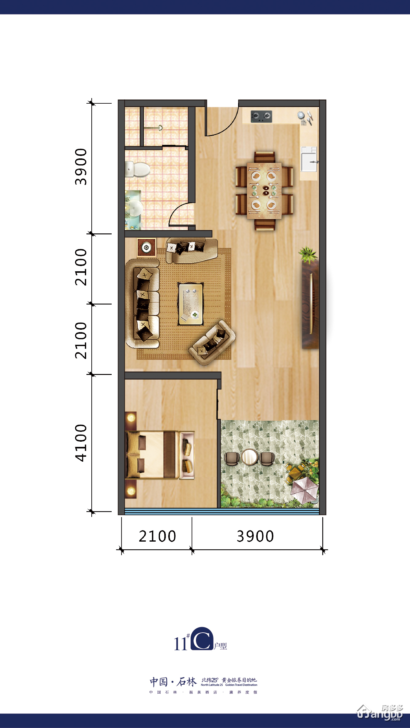 石林曼谷湾国际旅养公寓户型图